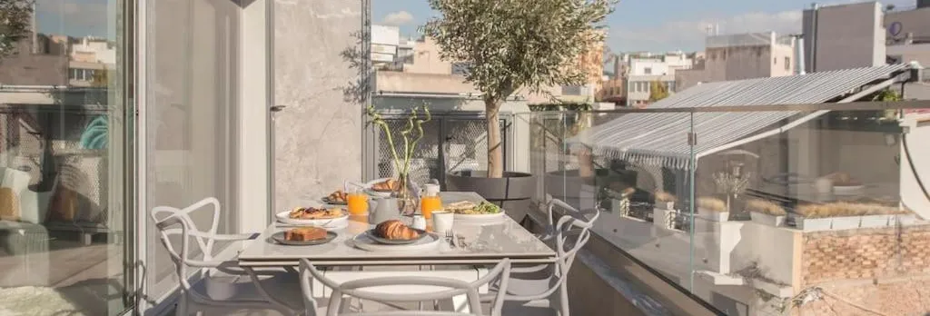 Luxury Acropolis View Apartment-Living Stone Black Pearl