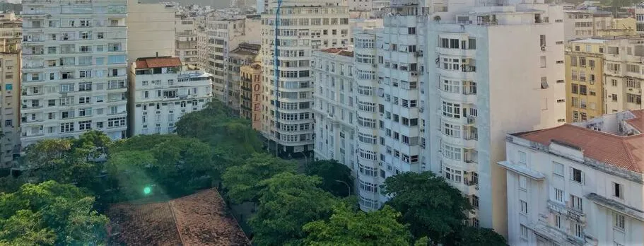 Vista Panoramica Na Quadra Da Praia