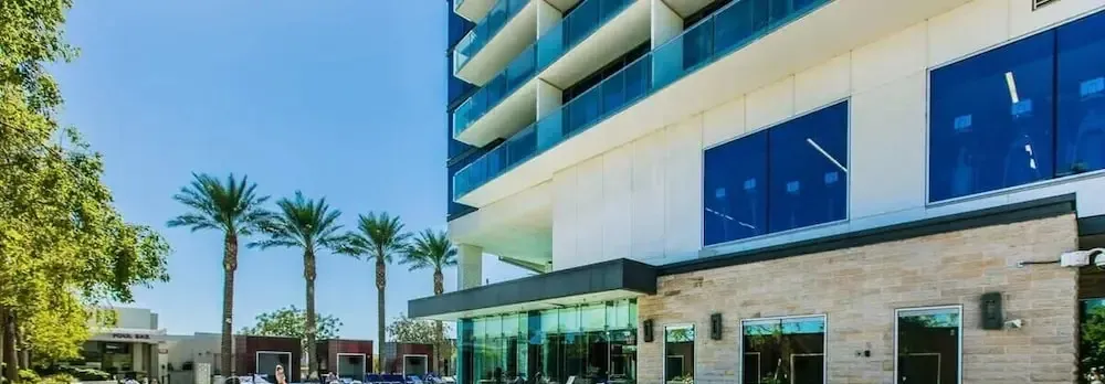 Stunning Strip-view Studio w/ Balcony Access 35308