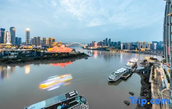 Baihong Drone Show River Merge View Suite -Hongyacave