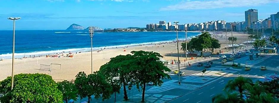 Deslumbrante vista para a Praia de Copacabana.