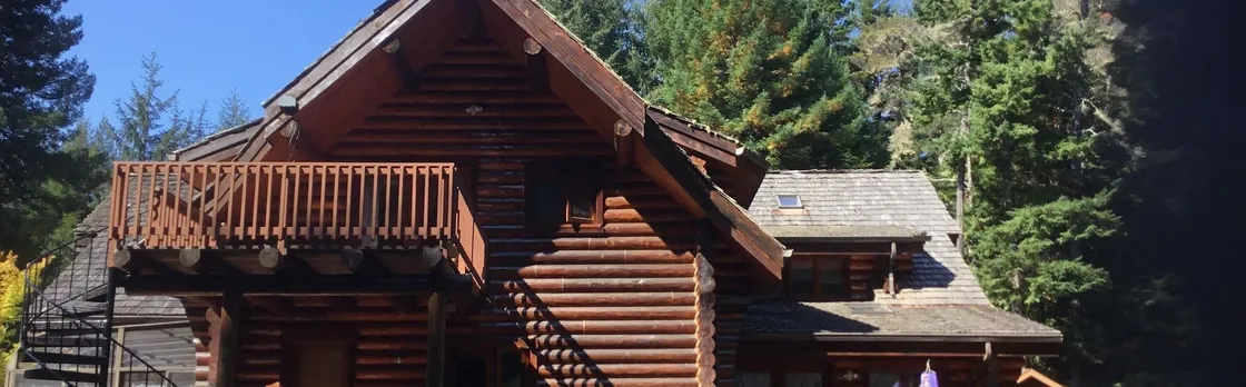 Redwood Log Cabin