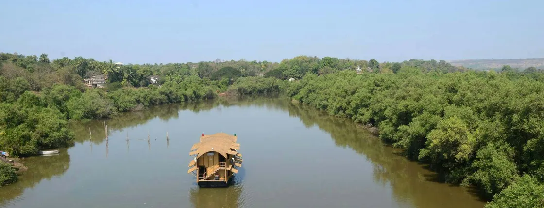 Goa Overnight Houseboat Cruise on the Backwaters of Aldona River