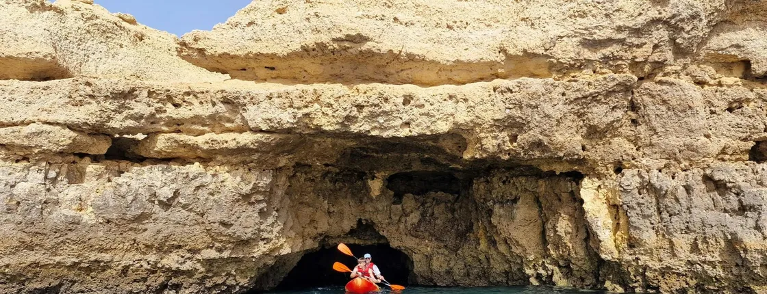 Two-hour Albufeira Kayak Experience with Transport