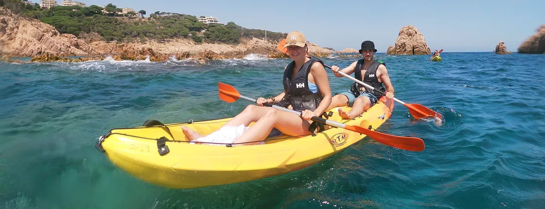 Costa Brava kayak and snorkel day-trip from Barcelona