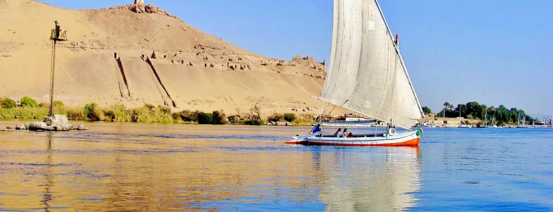 Felucca tour of Aswan landmarks including Nubian lunch