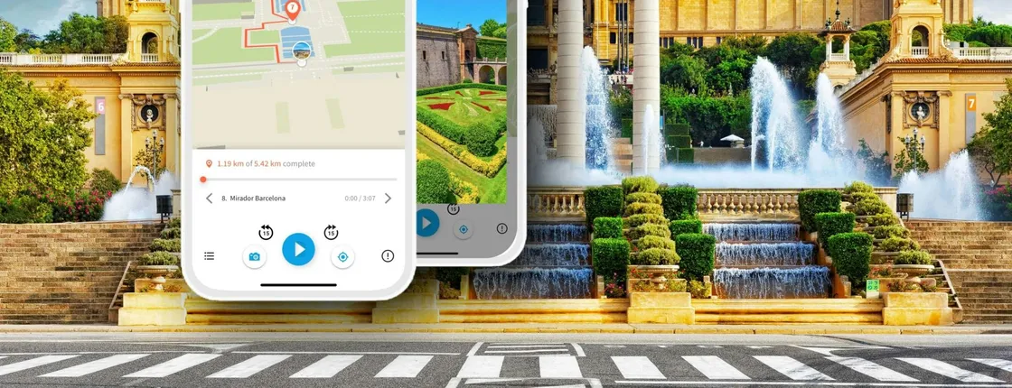 Montjuic Park Walking Tour with Audio Guide App