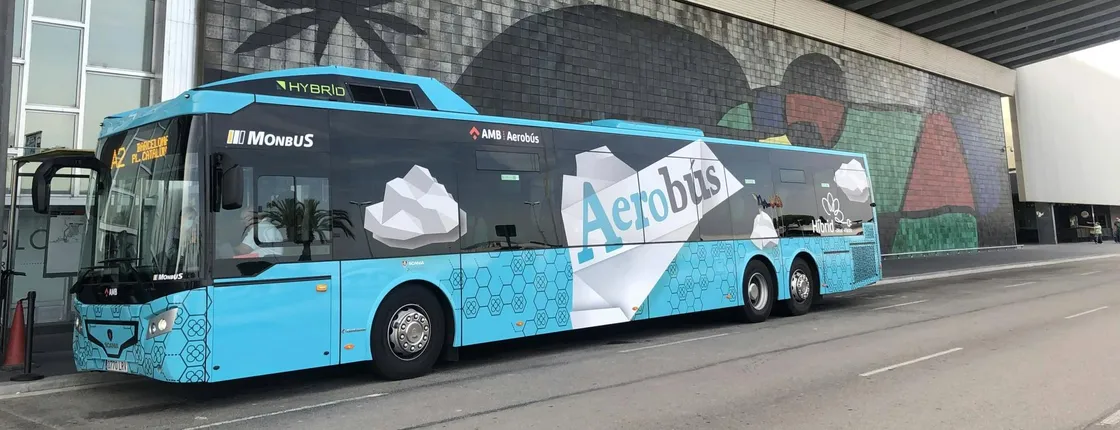 Barcelona-El Prat Aerobús shuttle service to and from the city centre