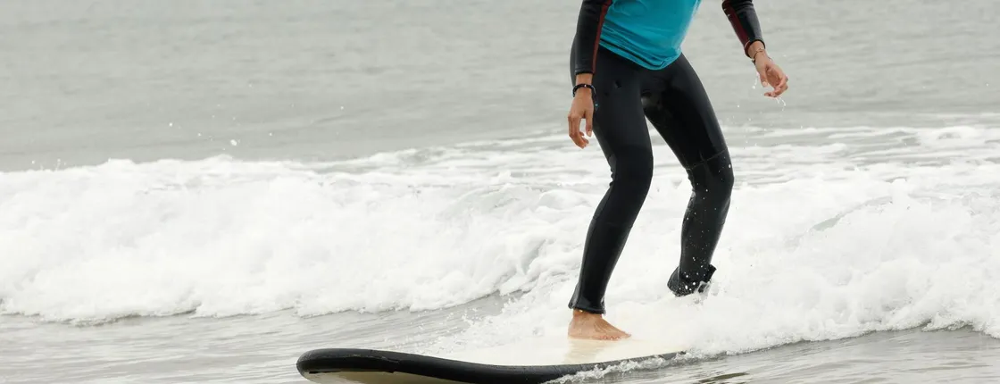 Surfing lesson for beginners at Anglesea