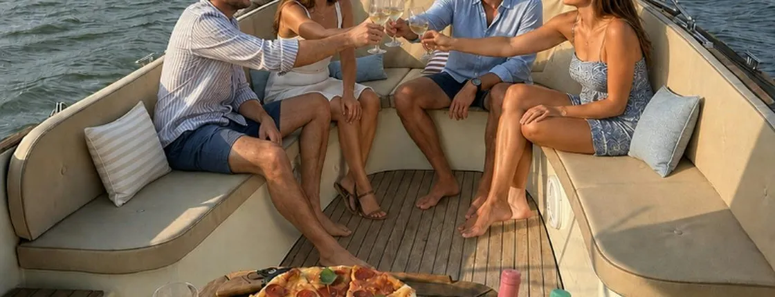 Sangria boat experience with music and snacks in Lisbon