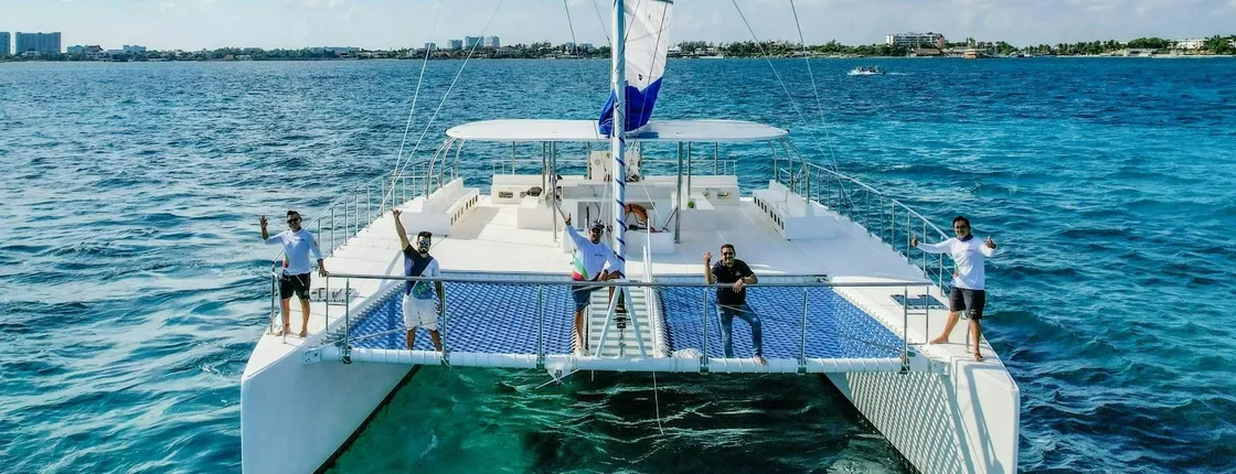Full-day Isla Mujeres catamaran cruise from Puerto Morelos