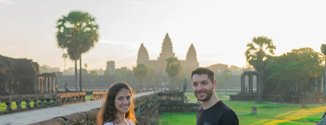 Discover Angkor sunrise by Vespa