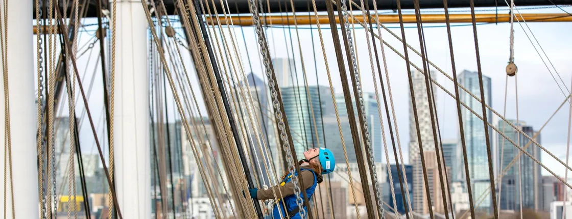 Cutty Sark rig climbing experience