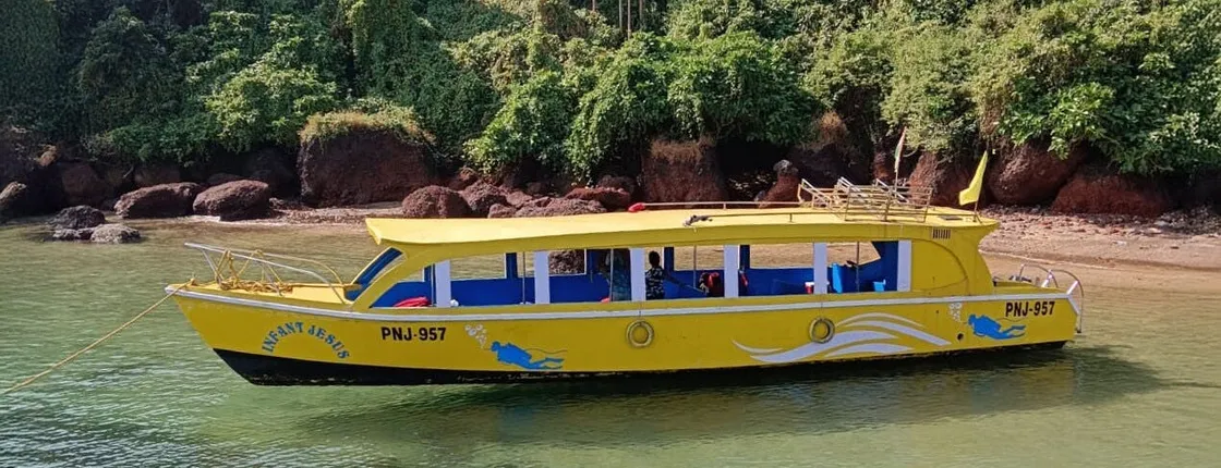 Half-day Goa Bat Island boat cruise with snorkelling and picnic