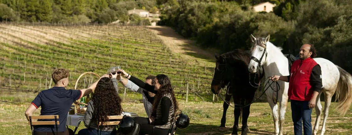 Horseback ride and traditional picnic in Mallorca