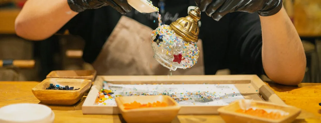 Turkish Mosaic Lamp Workshop in Istanbul