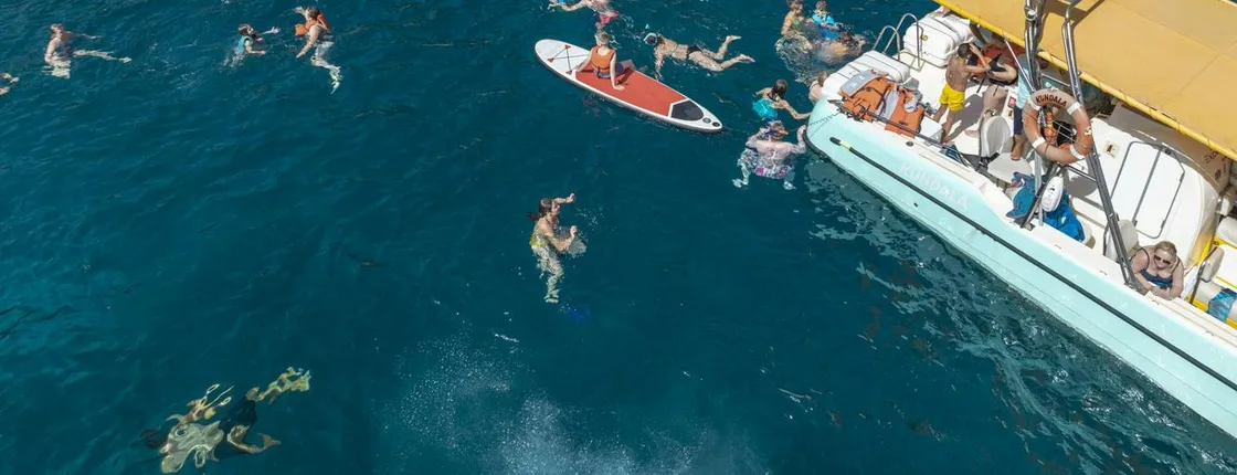Boat tour of Coll Baix Beach and its caves from Alcudia