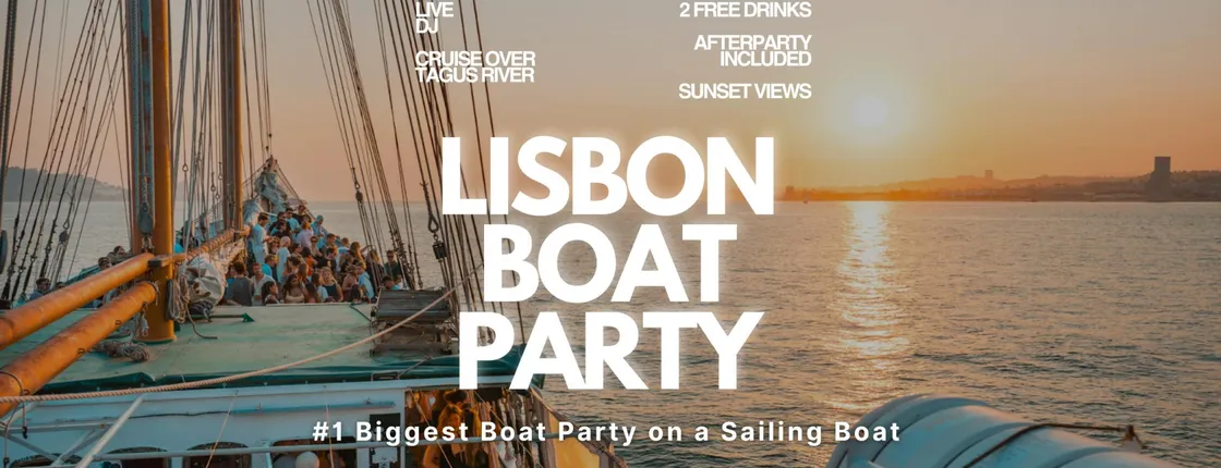 Lisbon boat party and sunset sailing tour
