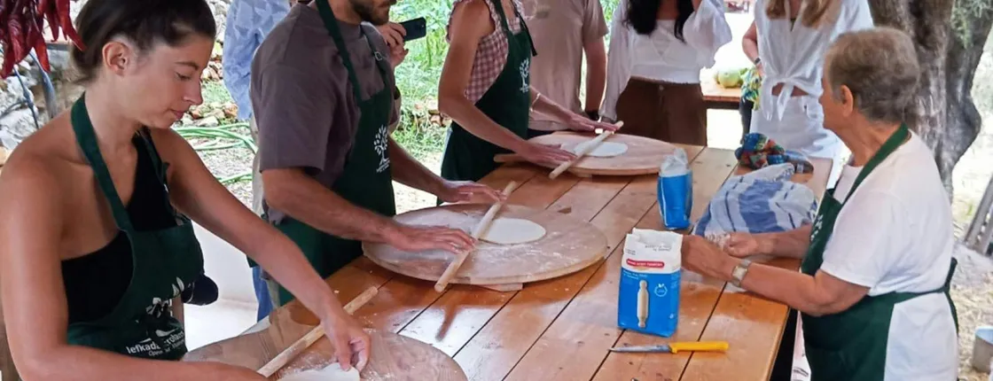 Phyllo Pies Baking Class at a Micro Farm in Lefkada