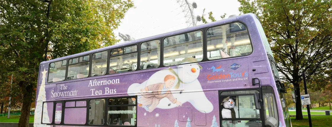 The Snowman afternoon tea bus tour in London