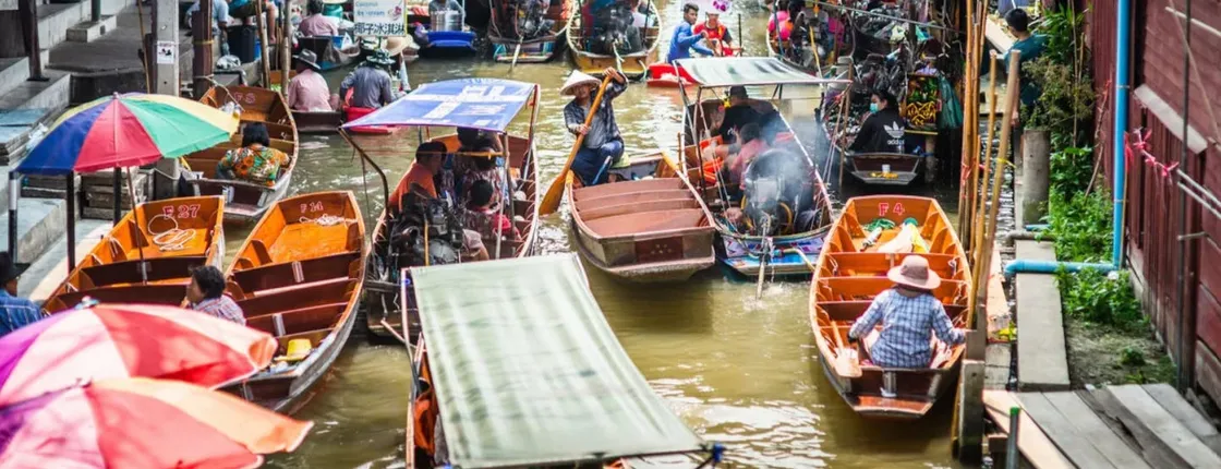 Railway Market to Floating Market Guided Tour with a Boat Ride