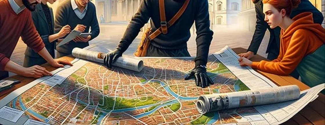 Interpol investigator and art thief combined role game