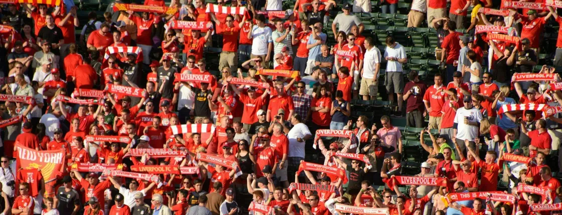 Liverpool FC football game at Anfield