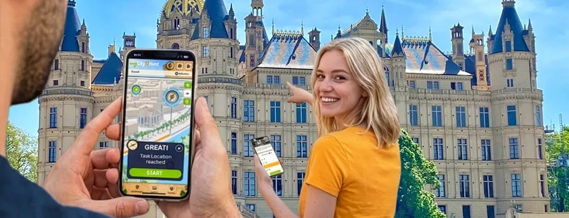 Self-guided digital scavenger hunt in Schwerin