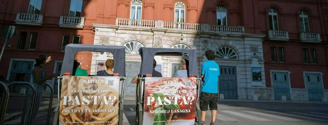 Rickshaw tour of Bari with audio guide
