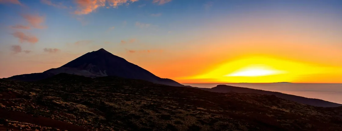 Teide by night from the south and west– English tour
