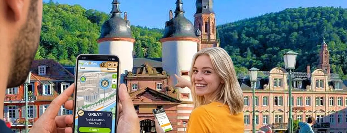 Self-guided digital scavenger hunt in Heidelberg