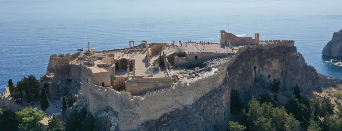 Lindos self-guided tour with private transportation