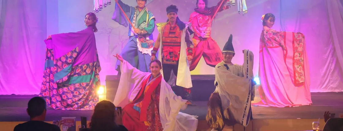 Japanese Show with Sword Fighting, Action and Dance