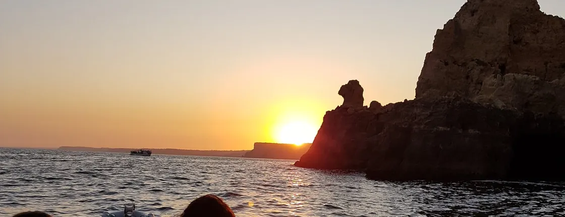 Ponta da Piedade boat tour at sunset