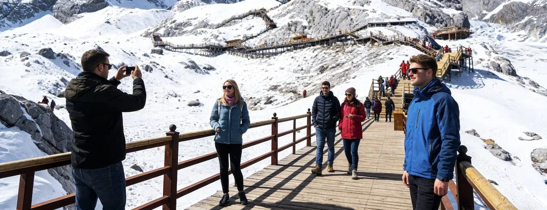 Luxury Lijiang day tour, Jade Dragon Snow Mountain and impression show