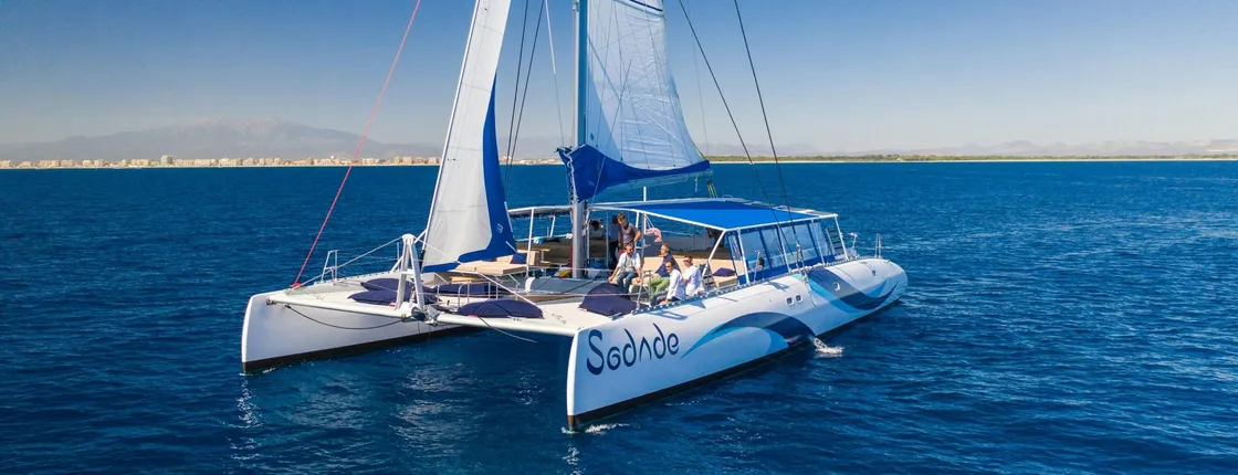 Sal Island all-inclusive adults-only catamaran cruise with optional transfers