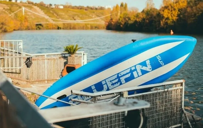 Stand Up Paddling rental at the Neckar river in Stuttgart