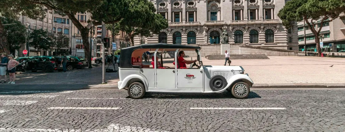 Electric vehicle tour through Porto's iconic landmarks