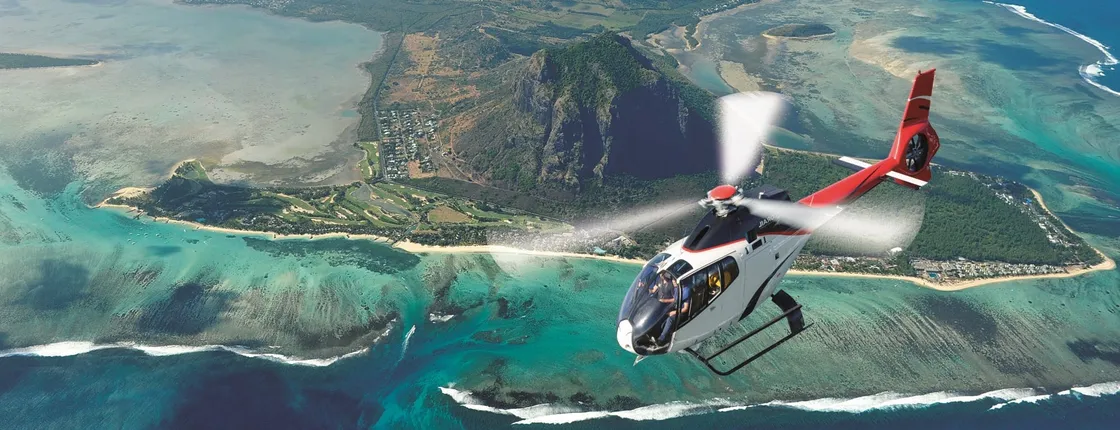 45-minute scenic helicopter flight in Mauritius from North Helipad