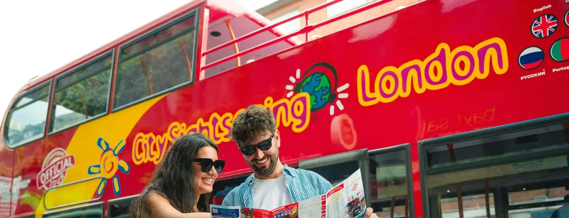 London 1‑day one-way river cruise and hop‑on hop‑off bus tour combo