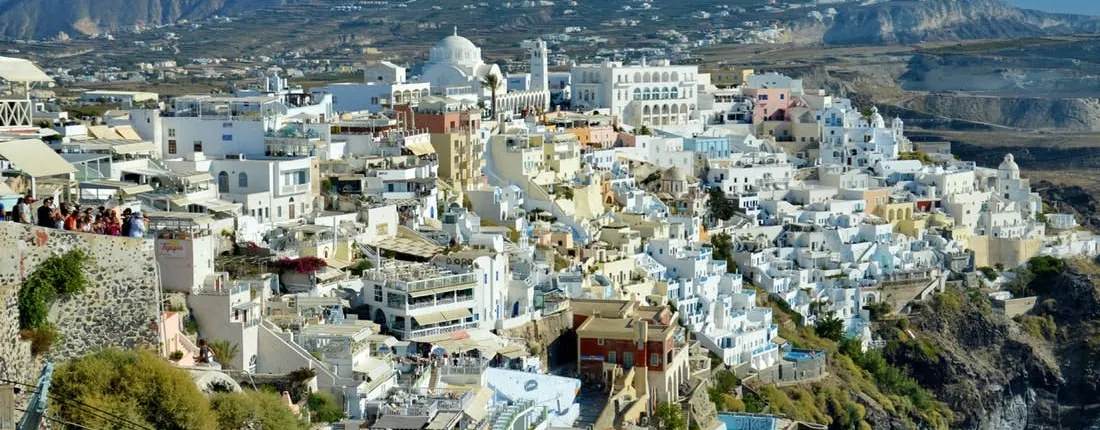 Walking Tour of Fira town in Santorini