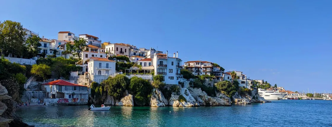 Full-day Skiathos adventure with swim stop