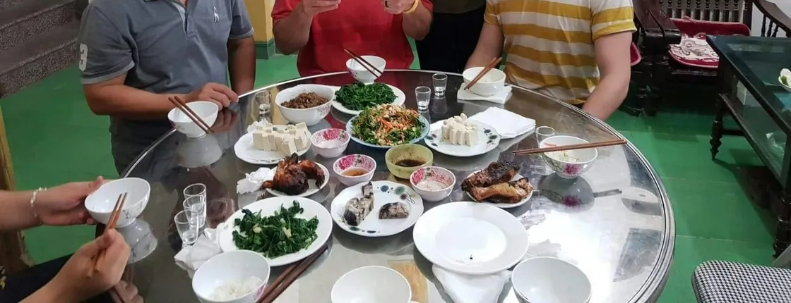 Food tasting with a local family in Hanoi