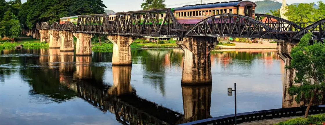 Bridge on the River Kwai Tour with train, boat and lunch from Bangkok