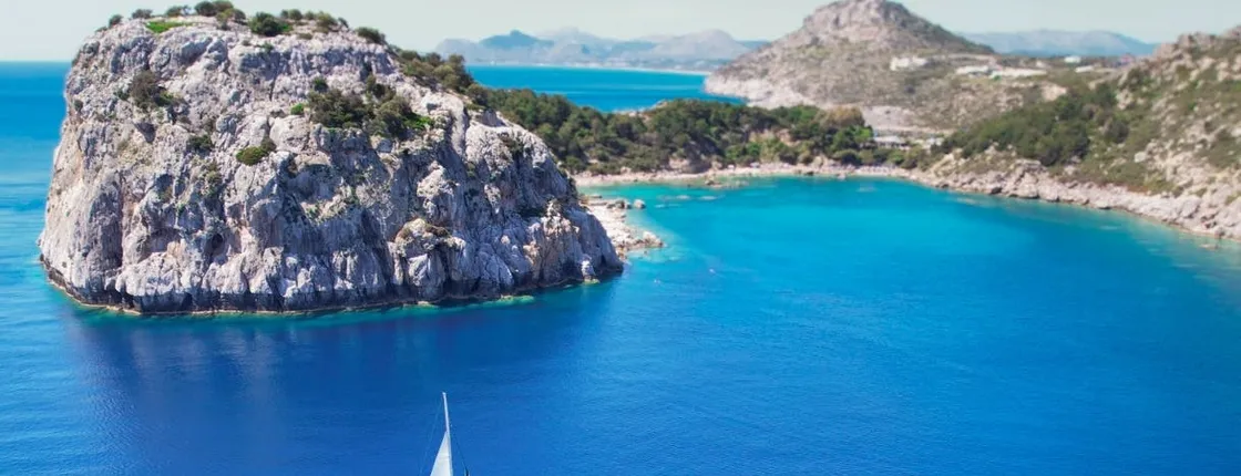 Rhodes private luxury sailing cruise with Mediterasian lunch
