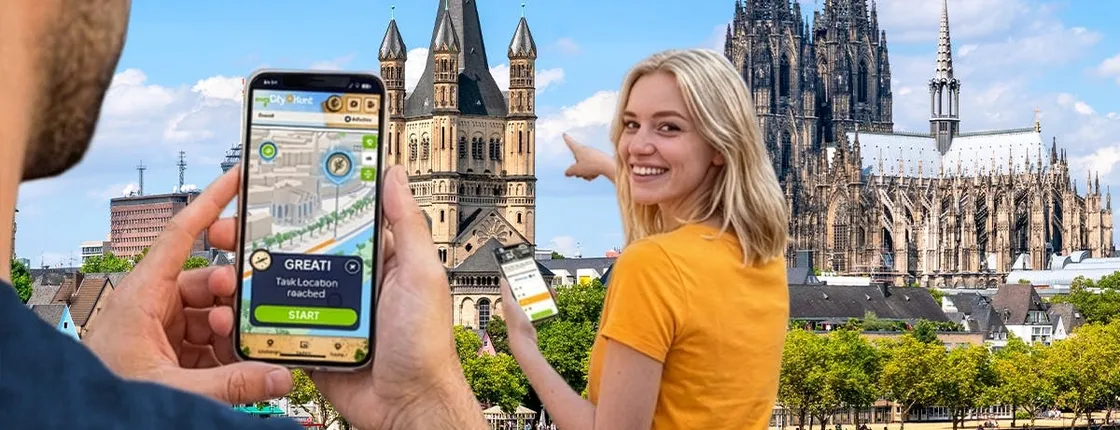 Self-guided digital scavenger hunt in Cologne