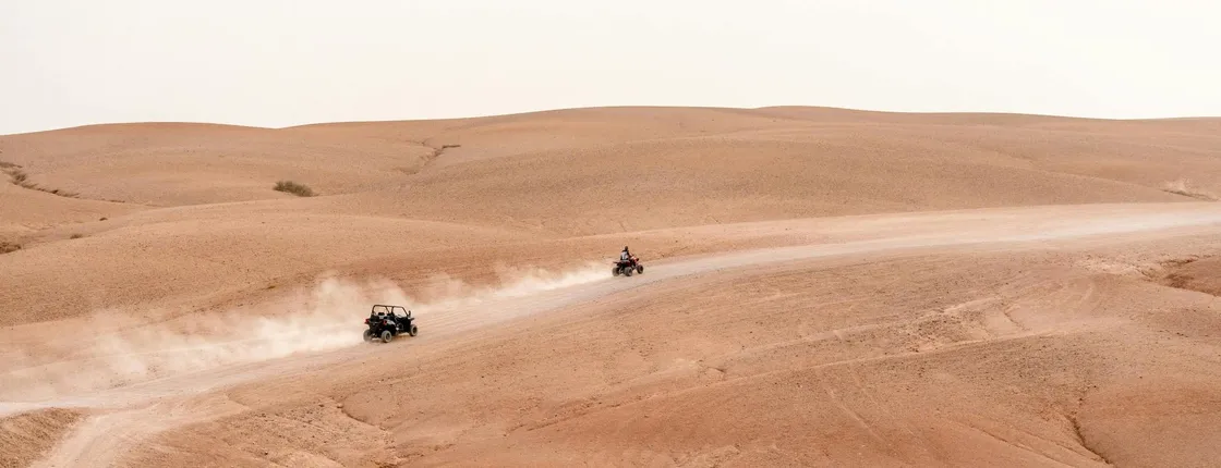 Buggy riding and camel trekking in the Agafay Desert