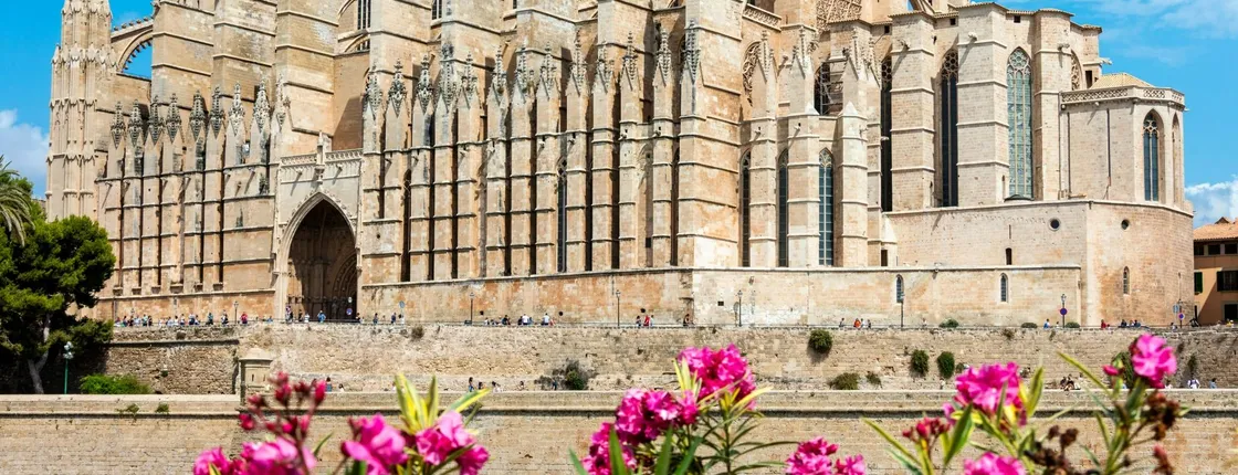 Entrance to Palma Cathedral La Seu