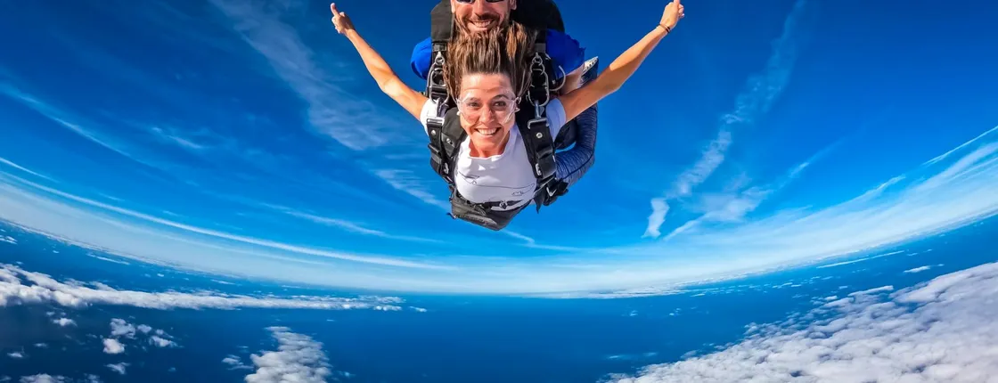Tandem skydive activity in Gran Canaria