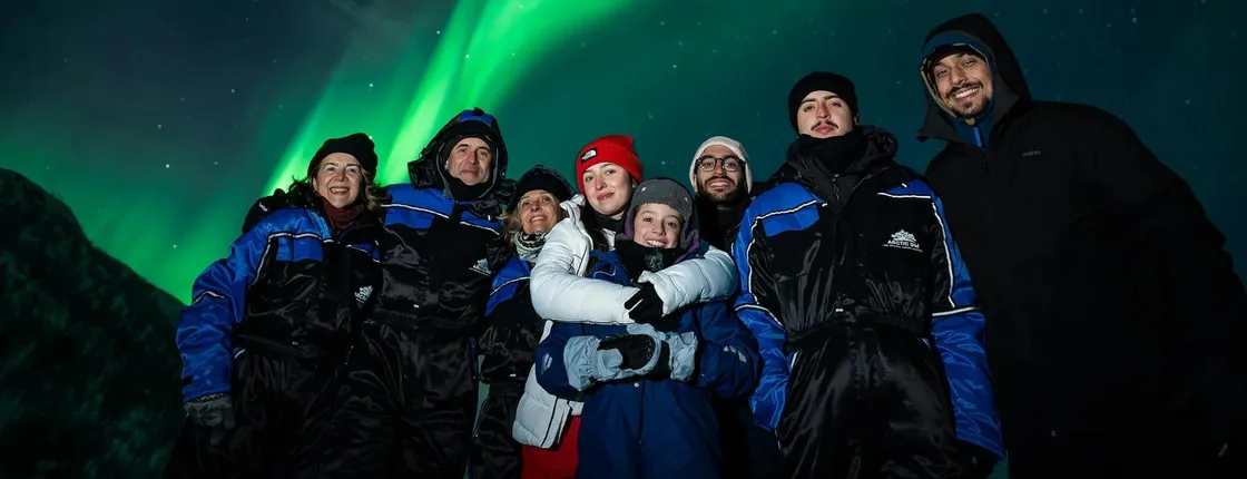 Northern Lights chase in Arctic wilderness with a professional guide